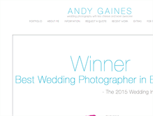 Tablet Screenshot of andygaines.com